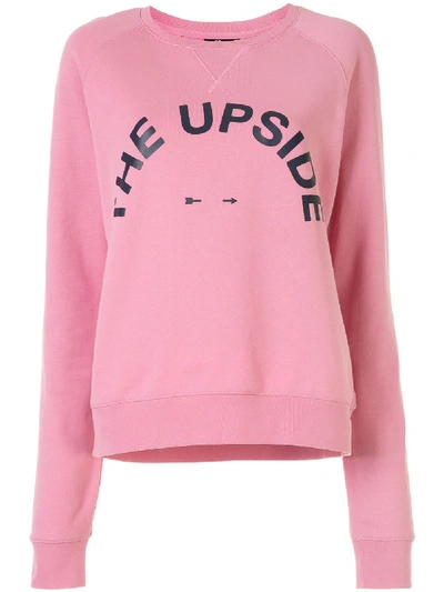 The Upside Bondi Logo Print Sweatshirt In Pink