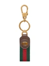 GUCCI OPHIDIA WEB KEYCHAIN