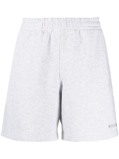 Adidas Originals By Pharrell Williams Logo刺绣运动短裤 In Grey