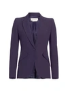 Alexander Mcqueen Women's One-button Jacket In Amethyst