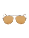 CHLOÉ 61MM AVIATOR SUNGLASSES,0400012789754