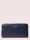 Kate Spade Spencer Zip-around Continental Wallet In Blazer Blue Multi
