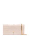 ALEXANDER MCQUEEN CROC EFFECT CLUTCH BAG