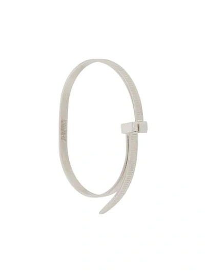 Ambush Sss Zip Tie Bracelet In Silver