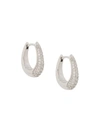 TOM WOOD LIZ PAVÉ HOOP EARRINGS