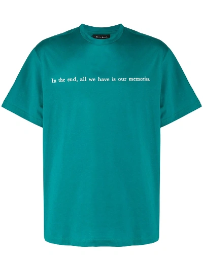 Throwback Tbt Memories Slogan T-shirt In Blue