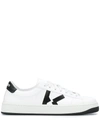 Kenzo Men's Kourt Leather Low-top Sneakers In White