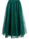 RED VALENTINO GLITTER-DETAIL PLEATED TUTU