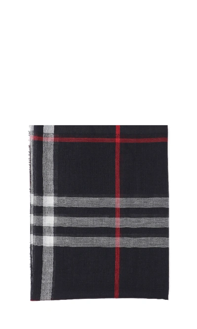 Burberry Scarf In Blue