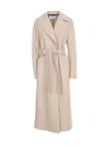 HARRIS WHARF LONDON WOMEN LONG MAXI COAT PRESSED WOOL WITH POLAIRE LINING,11488655