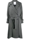 KENZO BELTED MID-LENGTH TRENCH COAT