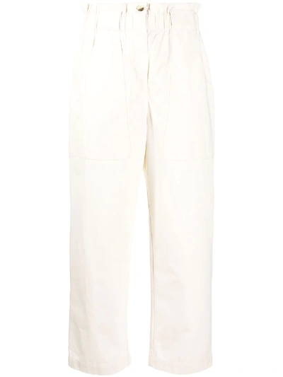 Ba&sh Stone Cropped Trousers In Neutrals