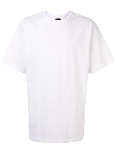 Juunj Cotton T-shirt With Photo Print At Rear In White