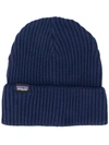 Patagonia Ribbed-knit Beanie In Blue