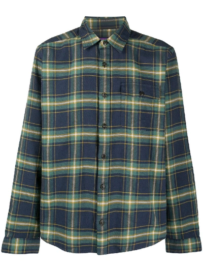 Patagonia Fjord Checked Flannel Shirt In Green
