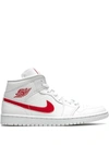 JORDAN AIR JORDAN 1 MID "UNIVERSITY RED" trainers