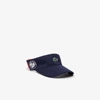 Lacoste Men's Sport Roland Garros Two-tone Piqué Visor In Navy Blue,red,white