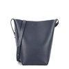 AESTHER EKME MIDI SAC DARK GREY LEATHER SHOULDER BAG,3410790