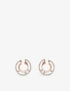 MESSIKA MESSIKA WOMEN'S PINK GOLD MOVE ROMANE 18CT ROSE-GOLD AND DIAMOND EARRINGS,40100102