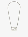 FENDI FF PALLADIUM-PLATED VERMEIL BRASS NECKLACE,R02473511