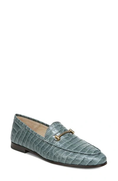 Sam Edelman Loraine Loafers In Grey Iris Leather