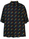 BALENCIAGA LOGO-PRINT OVERSIZE SHIRT