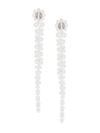 Simone Rocha Beaded Drop Earrings In White
