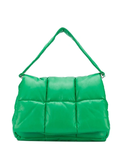 Stand Studio Quilted Shoulder Bag In Green