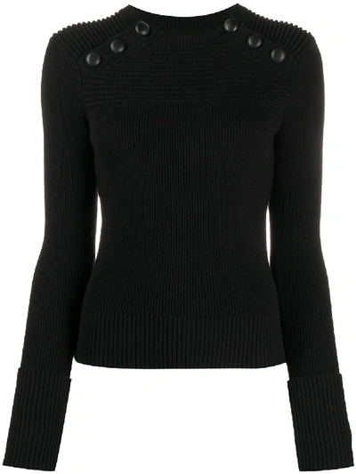 Isabel Marant Étoile Fein Gestrickter Pullover In Black