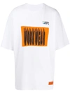 HERON PRESTON OVERSIZED GRAPHIC PRINT COTTON T-SHIRT