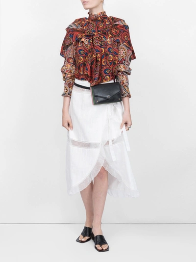 Alexa Chung Textured Wrap Skirt