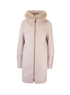 HERNO HERNO WOMEN'S PINK CASHMERE COAT,CA0163D380201985 42