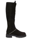 GIUSEPPE ZANOTTI GIUSEPPE ZANOTTI DESIGN WOMEN'S BLACK SUEDE BOOTS,I080004001 40