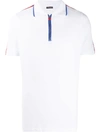 KITON ZIP COLLAR POLO SHIRT