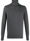 Drumohr Regular-fit Roll-neck Jumper In Grey