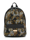 YOUNG VERSACE BAROQUE-PRINT LOGO BACKPACK