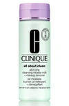 Clinique All About Clean All-in-one Cleansing Micellar Milk + Makeup Remover Very Dry To Dry Combination Skin In Very Dry To Dry/combination