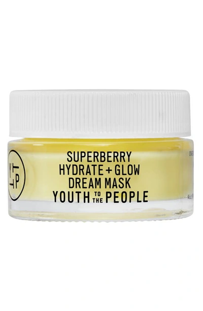 Youth To The People Mini Superberry Hydrate + Glow Dream Night Cream + Mask With Vitamin C 0.5 oz/ 15 ml