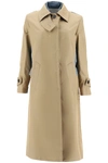 SACAI BI-MATERIAL TRENCH COAT,11489028