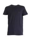 DIOR DIOR CD EMBROIDERED BLUE NAVY T-SHIRT,11489777