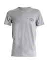 DIOR DIOR CD EMBROIDERED GRAY T-SHIRT,11489776
