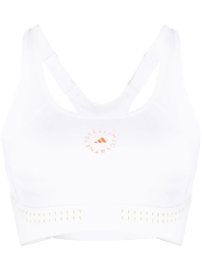 Adidas By Stella Mccartney Truepurpose Medium Support Bra In White