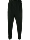 AMI ALEXANDRE MATTIUSSI TAPERED CROPPED TROUSERS