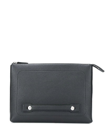 Mulberry City Full-grain Leather Laptop Case In Black
