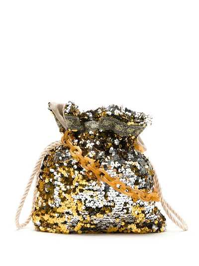 Estilé Galactic Bucket Bag In Metallic