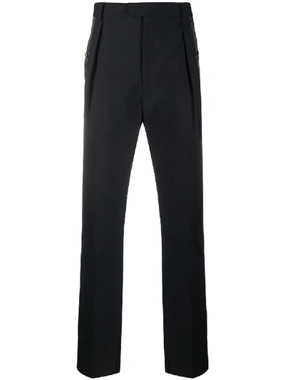 Les Hommes Tapered Trousers In Blue