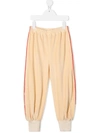 GUCCI CHENILLE GATHERED-ANKLE TRACK trousers