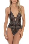 IN BLOOM BY JONQUIL LACE TEDDY,GRL097