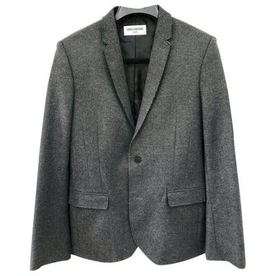 Pre-owned Zadig & Voltaire Grey Wool Jacket