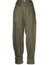 ZIMMERMANN LUCKY TAPERED LINEN TROUSERS